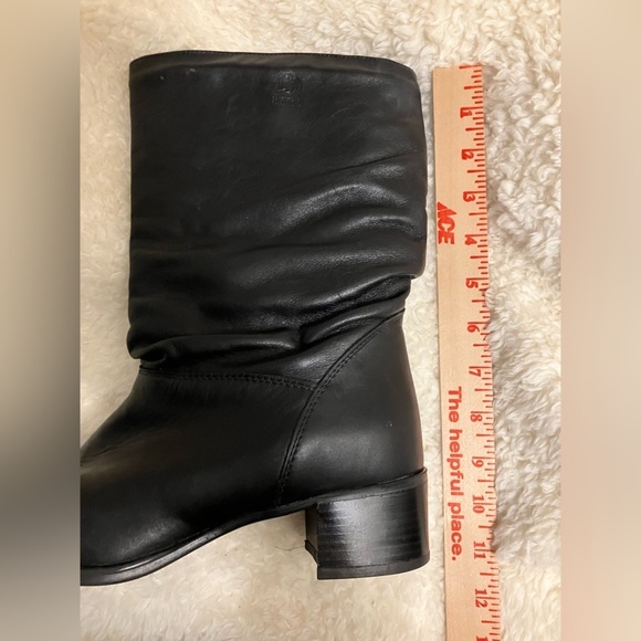 Blondo Leather Calf High Leather Pull on Slouch Boots Size 9.5 2A (Narrow) - Picture 4 of 12